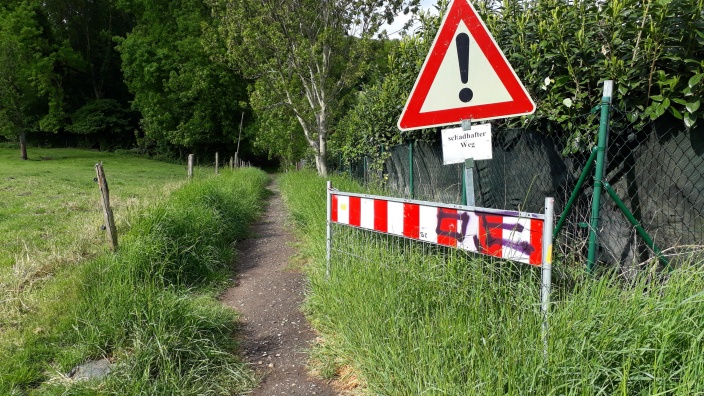 Schadhafter Weg